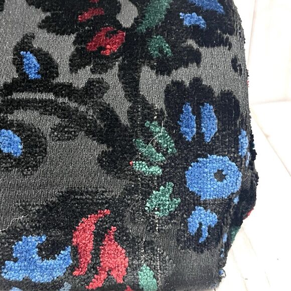 Vintage 1960’s Kadin Velvet Brocade Handbag Gold Tone Hardware - Picture 4 of 13